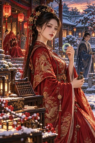 Cover of He Forced Me to Accept His Concubine, So I Smiled and Let Him