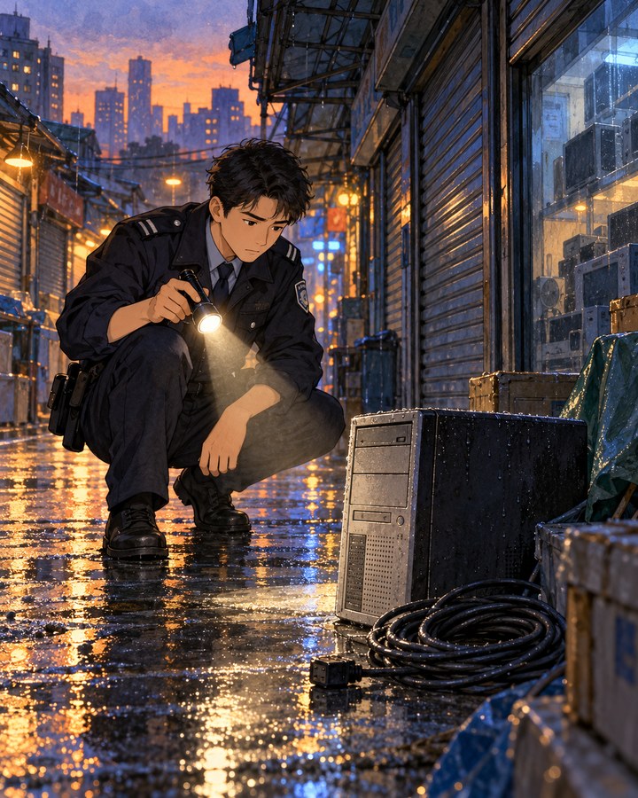 Cover of Death at the Computer Market